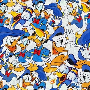 Donald Duck Remnants | 100% Cotton Fabric