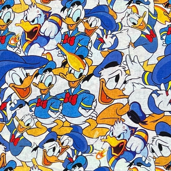 Donald Duck Remnants | 100% Cotton Fabric