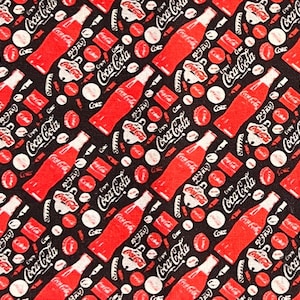 Coca Cola Soda Remnants | 100% Cotton - Etsy