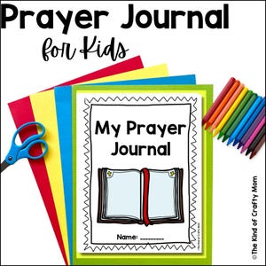 Kids Prayer Journal Printable, Prayer Notebook for Kids, Printable Devotional for Kids, Scripture Journal, Faith Gift