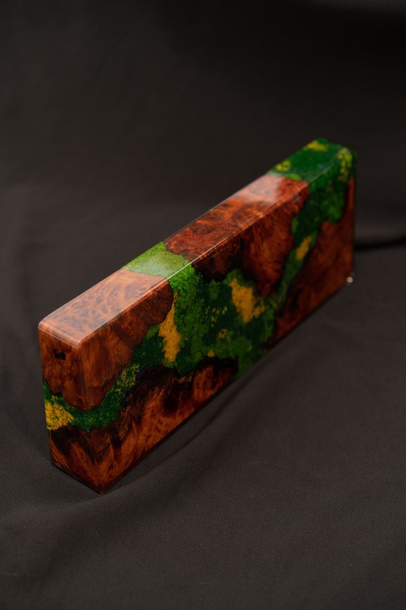 Amboyna Burl Keyboard Case, Keyboard Case 60, Custom Keyboard Case