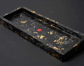Carbon Fiber Gold Keyboard Case , Full Carbon Keyboard Case, Keyboard Case 60, Custom Keyboard Case, Carbon Fiber Case 60, Keyboard Case 65
