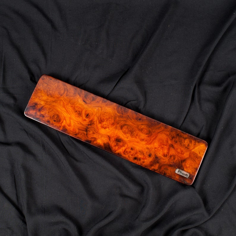 Wooden Amboyna Burl Keyboard Wrist Rest Etsy