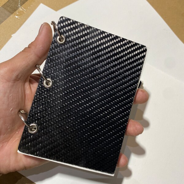 Carbon Fiber Notebook Etsy