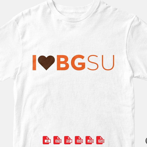 I Love BGSU Vector (Ai, Eps, SVG), PDF And Image (Jpg, Png)