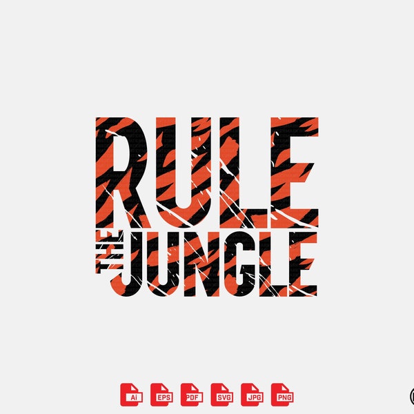 Rule The Jungle Vector (Ai, Eps, SVG), PDF And Image (Jpg, Png)