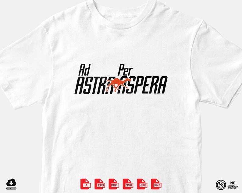 Buy Ad Astra per Aspera Vector ai, Eps, SVG, PDF and Image jpg, Png ...
