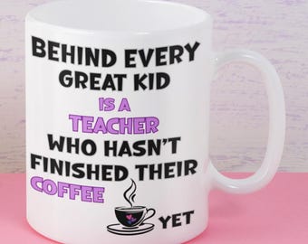 Funny Teacher Coffee Mug and Drawstring Backpack, Educator Gift