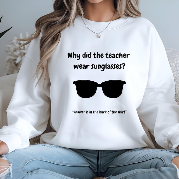 Funny Teacher Sweatshirt, "Bright Students" Graphic Pullover, Unisex T-Shirt