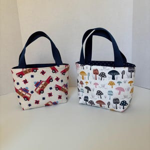 Mini tote, gift bag, mini gift bag, mini tote, Reusable tote bag, Reusable gift bag, reusable tote, tote bag, cute mini tote, mini bag