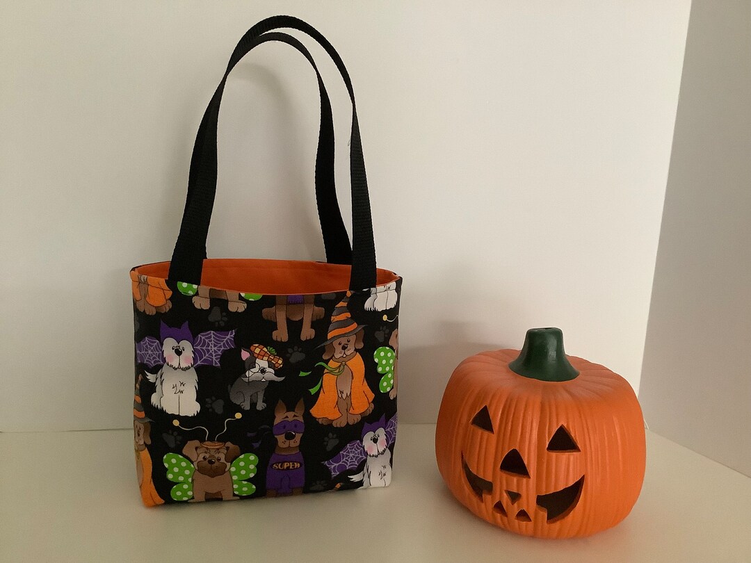 Small Halloween Bag Halloween Party Bag Candy Bag Trick or Etsy