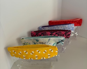 Clear Vinyl Zipper Pouch: Travel Makeup Cosmetic Bag