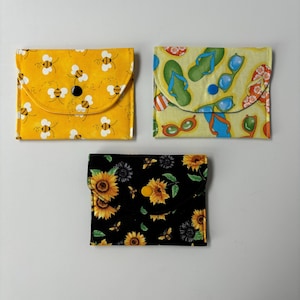 Billetera pequeña, hecha a mano, bolsa pequeña con broche, monedero, billetera pequeña con broche, organizador de carteras, porta identificación, porta tarjetas de crédito, porta tarjetas de regalo