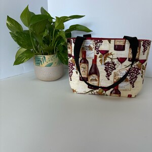 Small tote bag, tote bag, small tote, small bag, tote purse, small purse, reusable tote bag, handmade tote bag