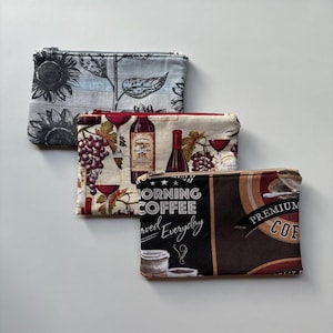 Small zipper bag, cosmetic bag, small zipper pouch, small makeup bag, purse essentials, small cosmetic bag, small pouch, essentials bag