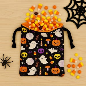 Halloween candy bag, Halloween pouch, Halloween mini bag, Halloween party bag, candy bag, kid candy bag