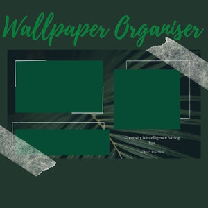 Dark green laptop wallpaper dark academia orginiser wallpaper digital