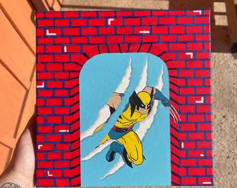 Red and Blue Brick Archway #1- Wolverine
