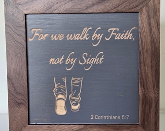 Faith Inspirational Wood Sign