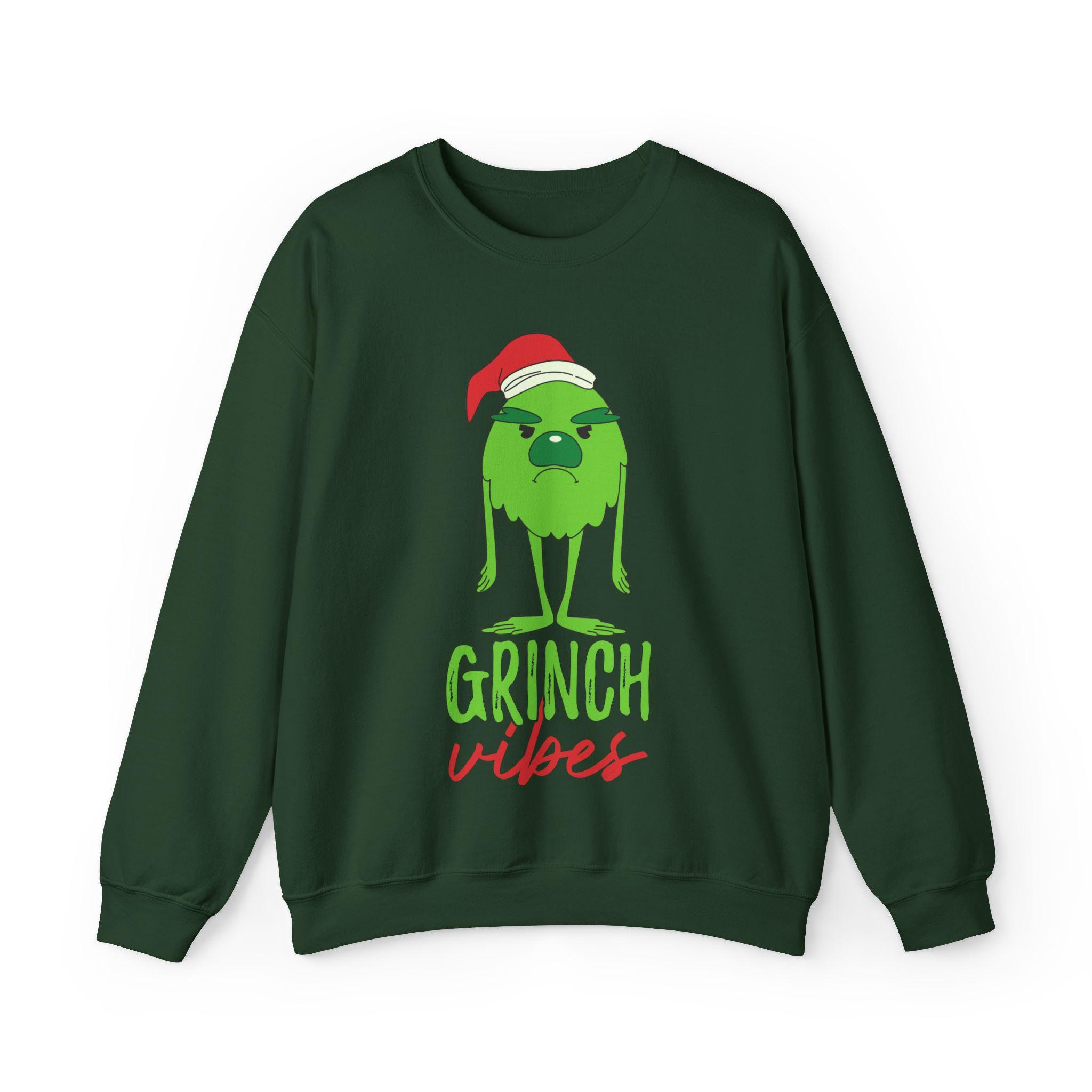 Grinch Vibes Ugly Christmas Sweater - Etsy