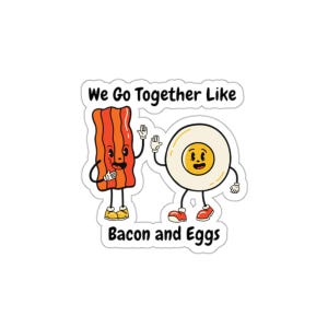 Bacon and Eggs Kiss-Cut Stickers