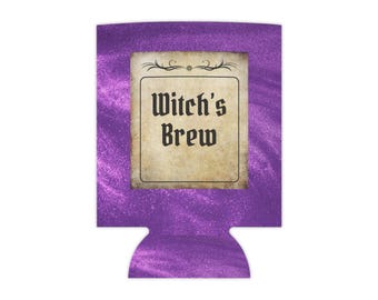 Witch's Brew Magic Potion Can Cooler Hugger Sleeve Koozy Coozie Coozy