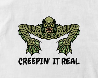 Creepin' It Real Graphic Download digitale immagine, sfondo trasparente formato file SVG e PNG, design divertente horror