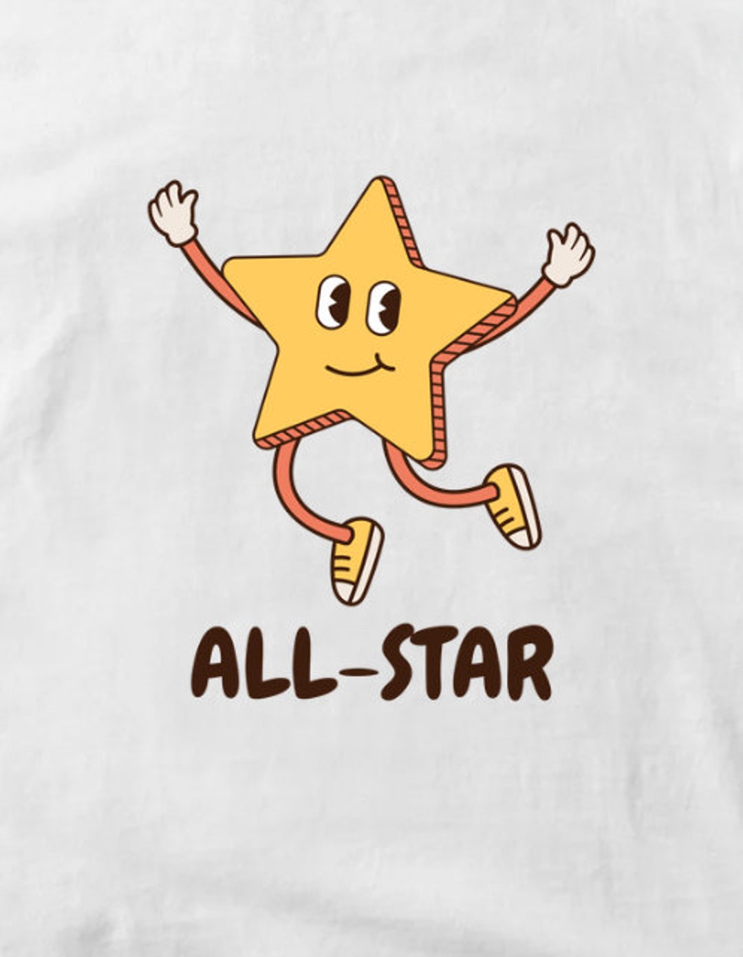 Retro All-star Graphic Digital Download Image, Transparent Background ...