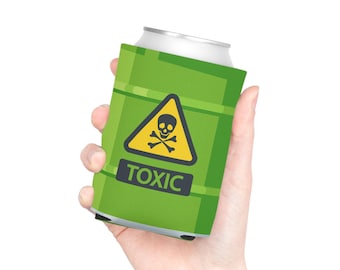 Toxic Radioactive Barrel Can Cooler Hugger Sleeve Coolie