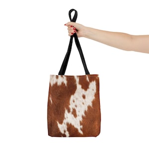 Sac fourre-tout en cuir de vachette imprimé Hair on Hide (AOP)