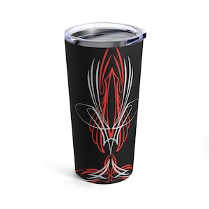 Pinstriping Tumbler Mug Cup 20oz