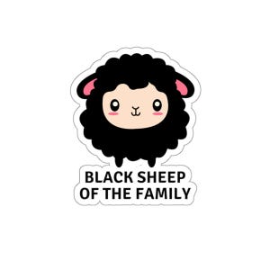 Black Sheep Of The Family Kiss-Cut Stickers