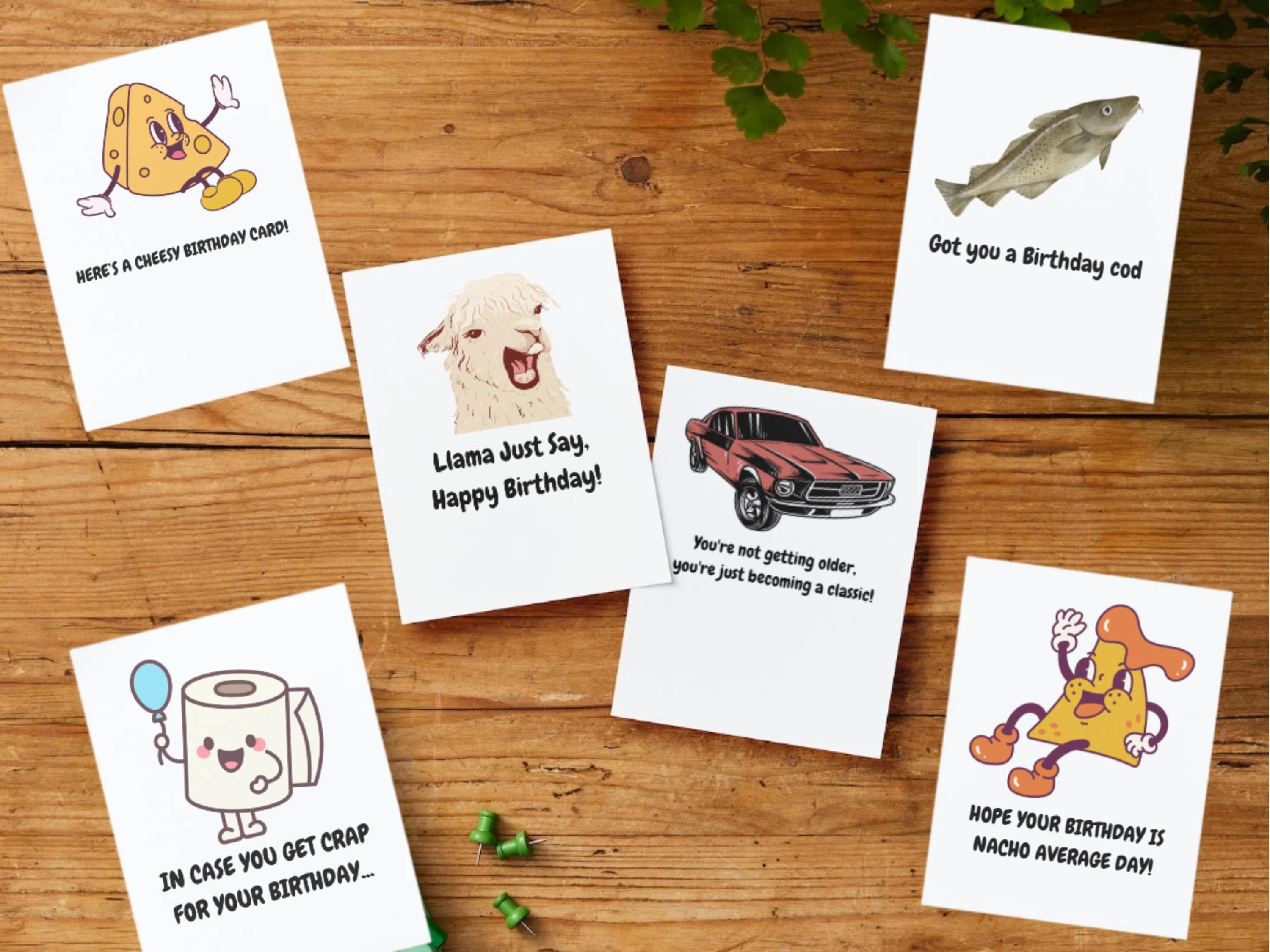 Grappige verjaardag woordspeling - Etsy België, image size:3000x2250