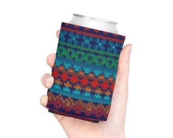 Brzydki świąteczny sweter z dzianiny, chłodziarka do puszek, rękaw Hugger Coolie