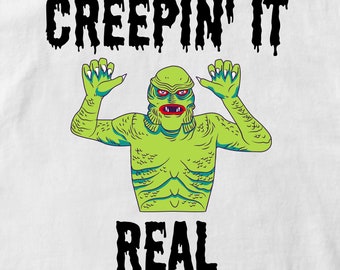Creepin' It Real Graphic Download digitale immagine, sfondo trasparente formato file SVG e PNG, design divertente horror