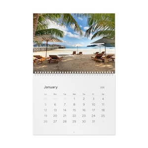Beach Wall Calendar (2025)