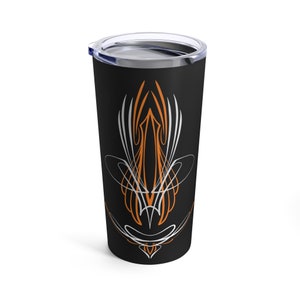 Pinstriping Tumbler Mug Cup 20oz