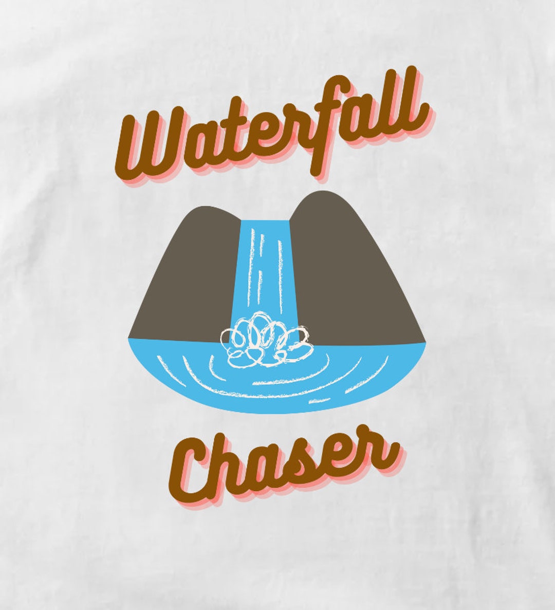 Waterfall Chaser Graphic Digital Download Image, Transparent Background ...
