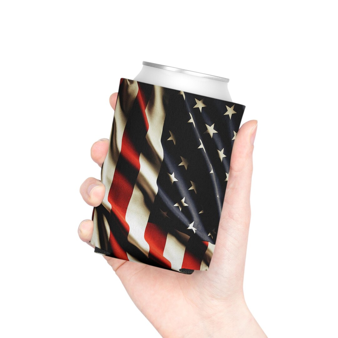 AI generated Waving American Flag isolated on transparent background