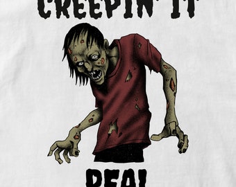 Creepin' It Real Graphic Download digitale immagine, sfondo trasparente formato file SVG e PNG, design divertente horror