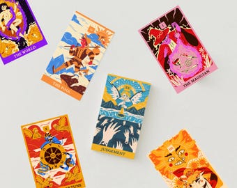 40 Assorted Tarot Cards Deck Printable Digital Download - Etsy