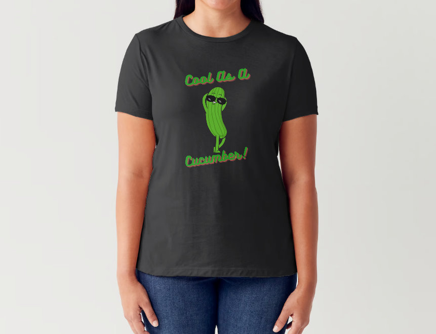 Cool as A Cucumber! Graphic Digital Download Image Transparent