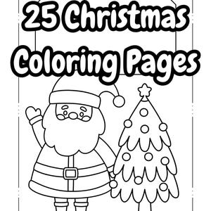 25 Simple & Easy Christmas Coloring Pages, Printable Color Activity ...
