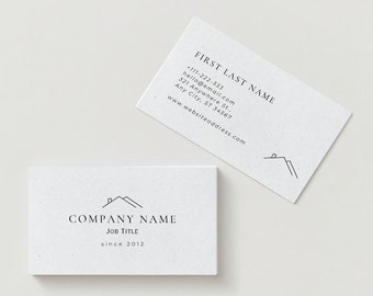 Business Card Template, Real Estate, Home Renovation, diy, Editable, Double Sided, Digital Download, Professional Modern Design PDF PNG JPG