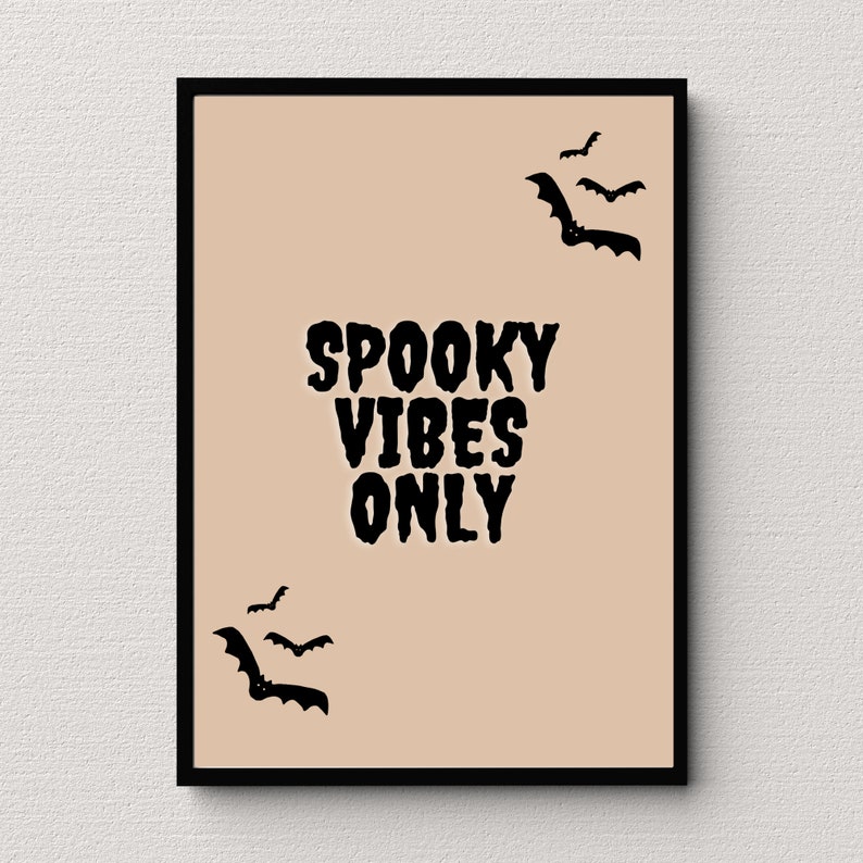 Printable Halloween Wall Art for Your Home Decor Spooky Etsy