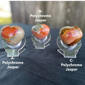 Polychrome Jasper hearts