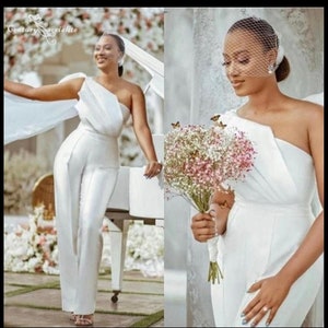 Plus size formal jumpsuits for cheap wedding