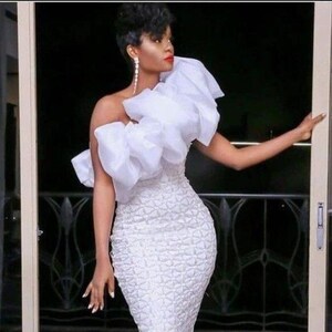 White material top dress styles