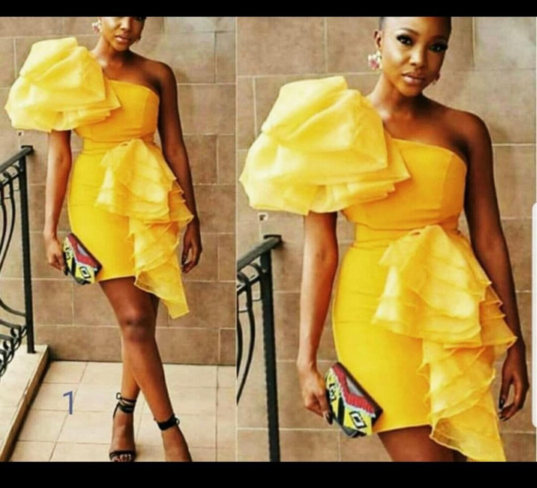 One Shoulder Mermaid Dress Short Dress Mini Evening Dress - Etsy