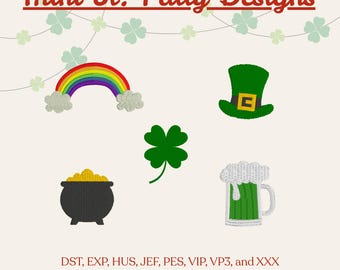 Mini St. Patty Designs Embroidery Designs - Digital Download
